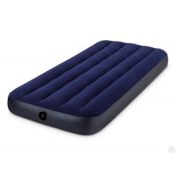 Матрас надувной 76×191×25см, Fiber-Tech, без насоса, флокированный, INTEX 64756