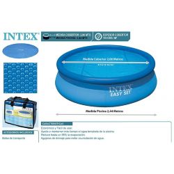 Солнечное покрывало 2,44 м для круглого бассейна, термоэффект, INTEX 28010
