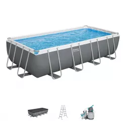 Бассейн каркасный 549x274x122 см с аксессуарами, прямоугольный, BESTWAY 56466
