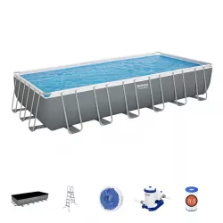 Бассейн каркасный 732x366x132 см прямоугольный с аксессуарами, BESTWAY 56474
