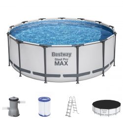 Каркасный бассейн 396x122 см с аксессуарами, стальной, BESTWAY 5618W