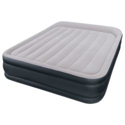Кровать надувная 152x203x42 см, встроенный насос 220В, Fiber-Tech, INTEX 64136