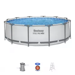Бассейн каркасный 366x100 см круглый с фильтром и аксессуарами BESTWAY 56418