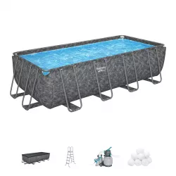 Каркасный бассейн 549x274x122 см с аксессуарами, прямоугольный, BESTWAY 561KA
