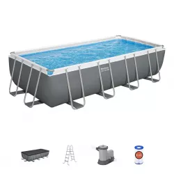 Каркасный бассейн 549x274x122 см, прямоугольный, с аксессуарами, BESTWAY 56465