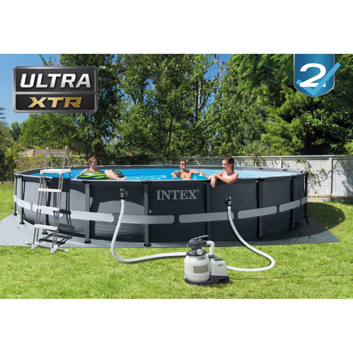Каркасный бассейн 610х122 см с аксессуарами INTEX 26334NP Каркасный бассейн 610х122 см с аксессуарами INTEX 26334NP